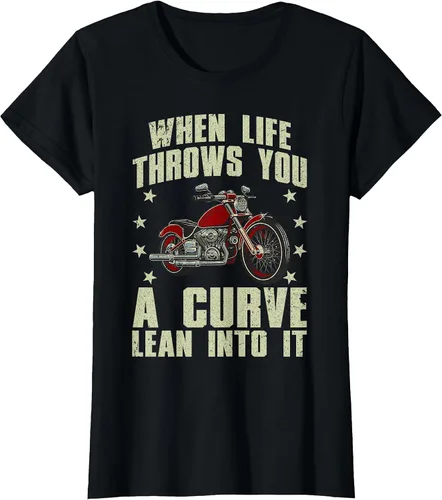 Vista 46 de Funny Motorcycle Racer Design for Men Women Motorcycle Lover T-Shirt Asphalt Grey