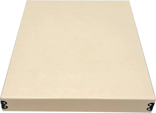 Vista 26 de Lineco Museum - Caja de almacenamiento archivado, 8.75x10.75x1.5 pulgadas. Diseño frontal abatible. Sin ácidos con borde de metal. Organiza fotos