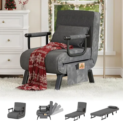 Vista 14 de TYBOATLE Silla de dormir, sillas plegables para adultos (azul celeste)
