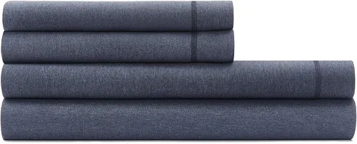 Vista 11 de Calvin Klein Home Modern Cotton Harrison - Sábana encimera de 1 pieza, tamaño King, algodón (Midnight)