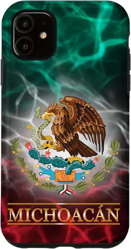 Vista 8 de Funda para iPhone 17 con la bandera de México de Michoacán - Orgullosa de las raíces mexicanas