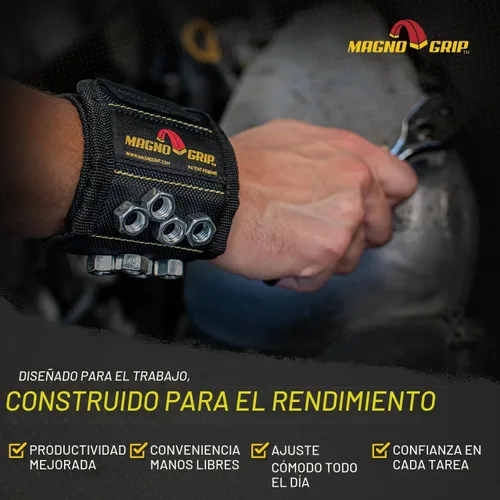 Vista 6 de Pulsera magnética MagnoGrip Negro