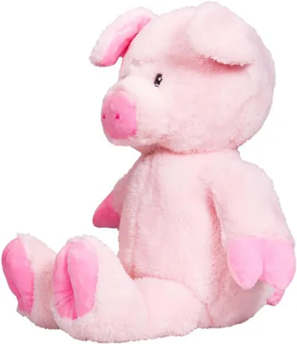 Vista 5 de Cuddly Soft 16 inch Stuffed Pink Pig... We Stuff 'Em... YOU LOVE' Em.