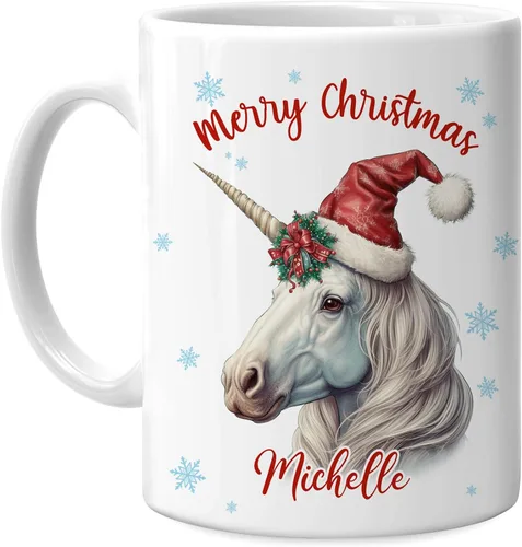 Vista 20 de Hyturtle Regalos personalizados para amantes de los osos – Taza de café de cerámica con nombre personalizado de oso con sombrero de Papá Noel
