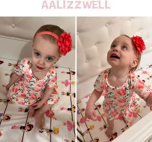 Vista 2 de Aalizzwell Vestido tipo body para bebé recién nacido