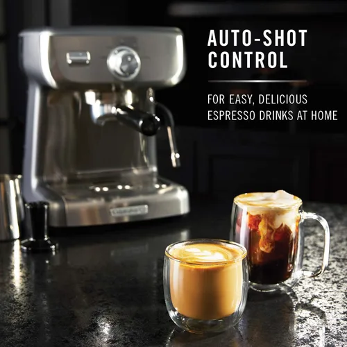 Vista 6 de Calphalon BVCLECMP1 Temp iQ - Máquina de café expreso con varita de vapor, acero inoxidable