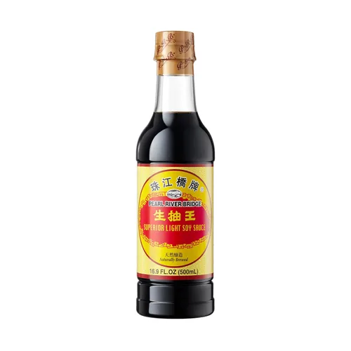 Vista 5 de Pearl River Bridge salsa de soja oscura sabor hongos de calidad superior, botellas de plástico, 16.9 onzas.