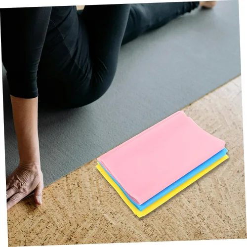 Vista 8 de KOMBIUDA 3pcs Fitness Resistance Bands Elastic Exercise Stretch Bands for Legs Arms Back Training Lightweight Pilates Yoga Workout Pull Up