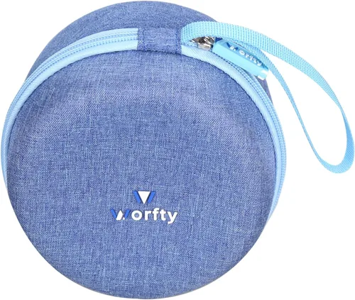 Vista 6 de Funda para Ultimate Ears MINIROLL Altavoz Bluetooth impermeable ultraportátil - Bolsa de almacenamiento protectora de viaje (azul)