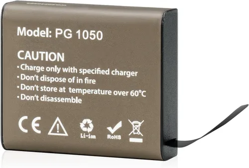 Vista 4 de AKASO 2 baterías recargables de 1050 mAh para cámara de acción con cargador