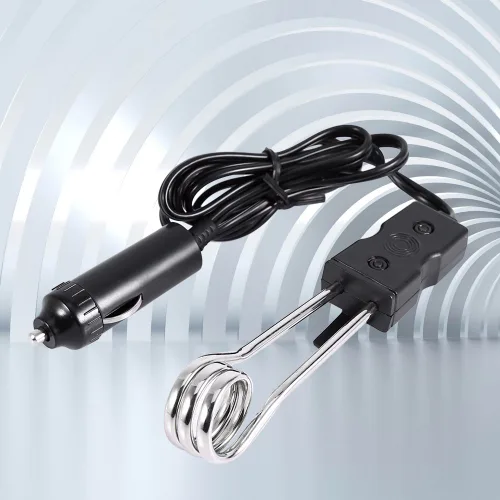 Vista 5 de Fdit Calentador portátil de inmersión para automóvil de 12 V/24 V, taza de auto, calentador de agua, tetera, café, sopa, bebidas, calentador