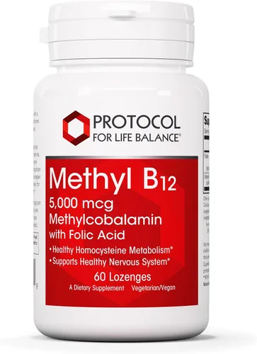 Vista 9 de PROTOCOL FOR LIFE BALANCE Metil B12 1,000mcg - Vitamina B12 para el metabolismo de la homocisteína - Apoya la salud del cerebro y la salud