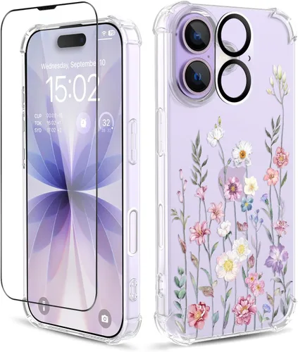 Vista 100 de Funda para iPhone 13 y iPhone 14 (6.1 pulgadas), funda protectora delgada de poliuretano termoplástico suave a prueba de golpes, bonito