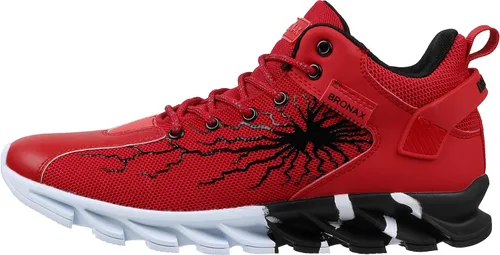 Vista 2 de BRONAX Mid Top Tennis Shoes for Men Outdoor Athletics Sneakers