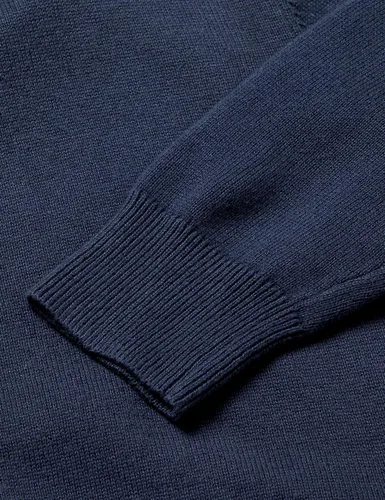 Vista 6 de Tienda Essentials - Suéter de algodón con cremallera completa para hombre