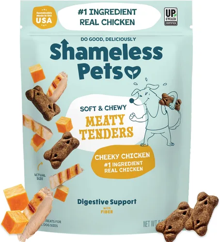 Vista 19 de Shameless Pets Golosinas suaves y masticables para perros, Bacon Me Crazy Meaty Tenders, 8 onzas, el tocino real es el primer ingrediente, sin