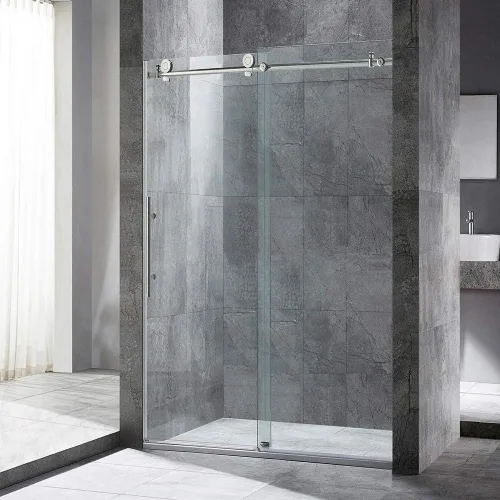 Vista 20 de Woodbridge MSDC4876-BG - Puertas de ducha sin marco de 44-48 pulgadas de ancho x 76 pulgadas de alto con vidrio templado transparente de 3/8