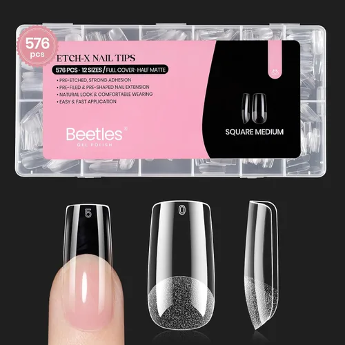 Vista 17 de Beetles - Pegamento de uñas súper fuerte de 0.35 onzas para uñas a presión, no necesita lámpara UV Pegamento de uñas semisólido de secado rápido