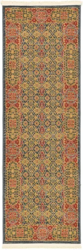 Vista 13 de Unique Loom Palace Collection - Alfombra de área Jefferson (2 pies x 3 pies 1 pulgada, rectangular, crema/caramelo)