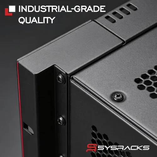 Vista 9 de Gabinete para rack de servidores de montaje en pared de 6U – Gabinete de rack de red de 19 pulgadas, gabinete de rack de datos de 18 pulgadas