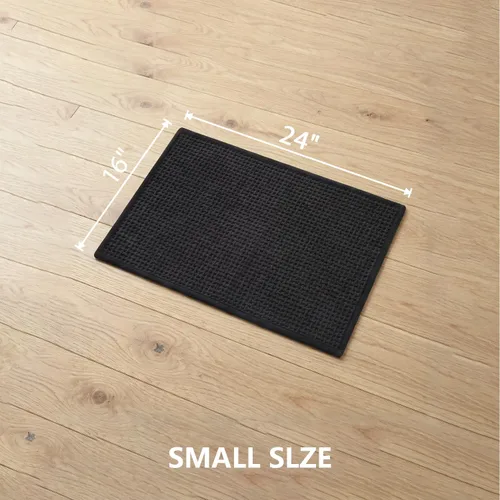 Vista 2 de Alfombras de baño antideslizantes lavables, alfombra de baño súper absorbente y delgada de secado rápido de pelo bajo para baño pequeño