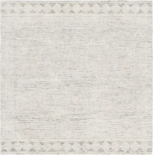 Vista 21 de SAFAVIEH Abstract Collection - Alfombra decorativa, 2 x 3 pies, marfil y gris, lana hecha a mano, ideal para zonas de alto tráfico en entrada, sala