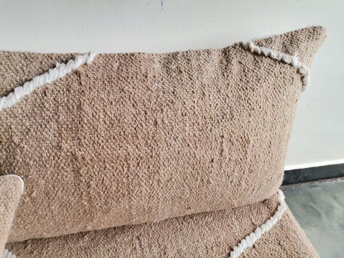 Vista 4 de arabicsofa Sofás de Suelo Coloridos de Estilo Marroquí – Cojines de Suelo Modulares Hechos a Mano (Beige 16, Sofá de Suelo de 4 pies)