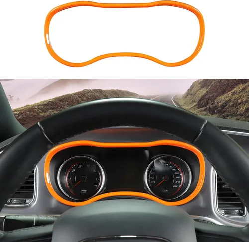 Vista 8 de Voodonala Consolas centrales de fibra de carbono para cargador, tablero de instrumentos, accesorios interiores para Dodge Charger 2015-2026+, 1