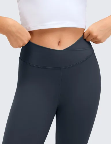 Vista 5 de CRZ YOGA Butterluxe - Leggings deportivos cruzados para niñas cintura alta en V Cross Kids Lounge Pants Yoga Active Dance Running Mallas