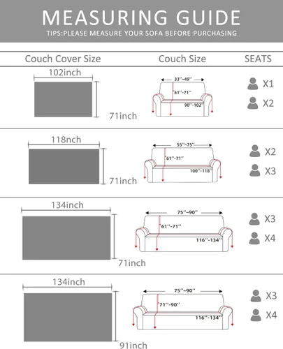Vista 6 de Funda de sofá para sofá de 3 cojines, funda de sofá seccional lavable, fundas de sofá geométricas de jacquard para futón, protector para perros