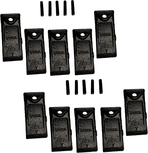 Vista 10 de Retroexcavadora X156 5Pk Minicargadora Mini excavadora estándar Dientes de cucharón con pasadores para mini excavadora Dientes de cucharón corto