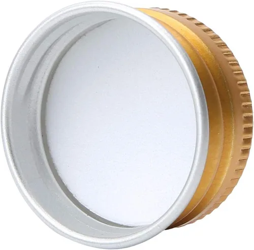 Vista 6 de Aislor Latas de aluminio Latas de acero redondas con tapa de rosca Latas de acero con tapa de tornillo Tapa de rosca Tapa de contenedores Tapa Oro