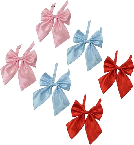 Vista 6 de Women Uniform Bow Tie, School Girl Cute Anime Bowtie For Lolita & Godmother & Cosplay or Fairy Necktie Costume W-B-T3