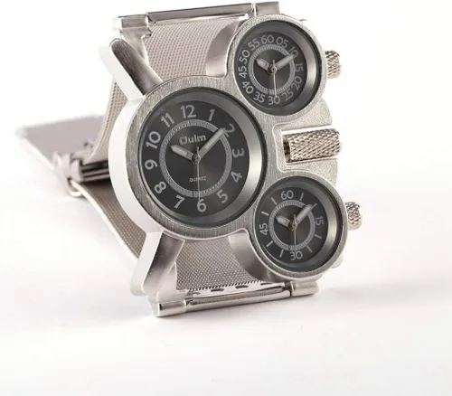 Vista 4 de Oulm Reloj de pulsera deportivo militar de cuarzo para hombre