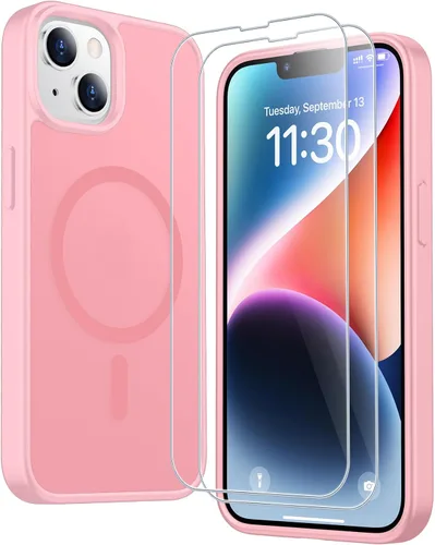 Vista 43 de SPIDERCASE Funda magnética translúcida diseñada para iPhone 11, con 2 protectores de pantalla de vidrio templado, antihuellas, para iPhone 11 de 6.1