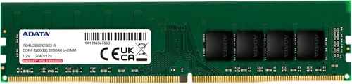 Vista 2 de ADATA Módulo de memoria RAM de escritorio DDR4 3200MHz de 32 GB 1 x 32 GB UDIMM PC4-25600 CL22 sin ECC sin búfer DIMM de 288 pines para PC