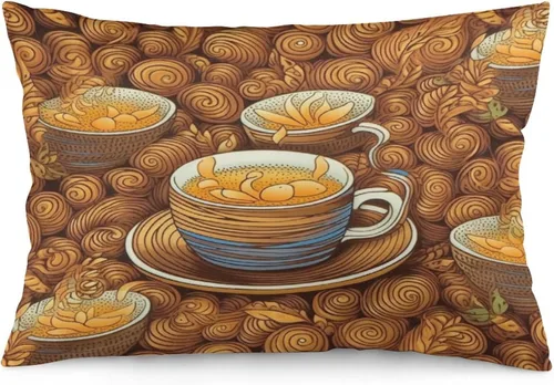 Vista 17 de Funda de almohada divertida de calavera de Halloween de 12 x 20 pulgadas, funda de almohada rústica de Halloween con cremallera oculta, suave