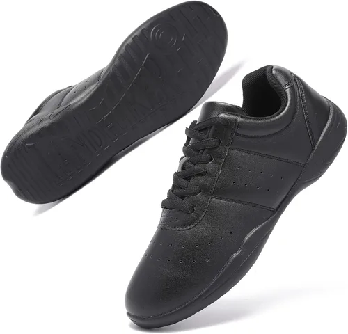 Vista 6 de LANDHIKER Cheer Shoes para mujer zapatos de baile blancos para niñas zapatos deportivos de animadoras zapatos deportivos de moda zapatos deportivos