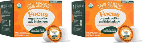 Vista 14 de Four Sigmatic Adaptogen Coffee K-Cups Café molido orgánico de tostado medio con Ashwagandha, Eleuthero, Chaga y Tulsi Apoyo inmunológico