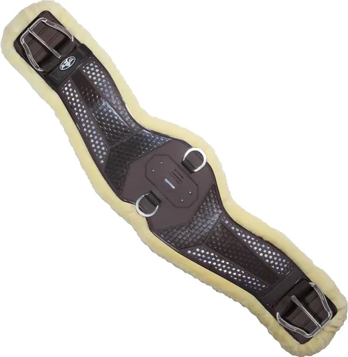 Vista 8 de Professional's Choice Cincha contorneada para caballos Circunferencia duradera, transpirable y ajustable con forro de neopreno VenTECH