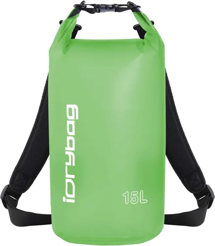 Vista 10 de IDRYBAG Bolsa seca transparente impermeable 2L/5L/10L/15L/20L, pequeña bolsa impermeable para kayak