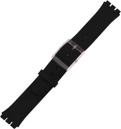 Vista 3 de Correa de reloj de goma ultrafina de 0.630 in para mujer, compatible con Swatch, correa de reloj de silicona de repuesto, impermeable, para mujer