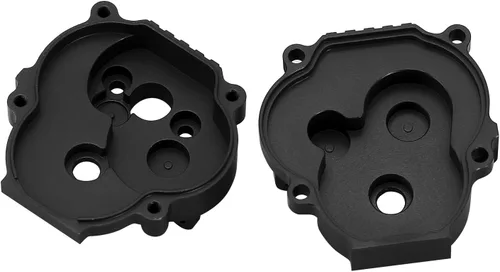 Vista 2 de INJORA Carcasa de transmisión con rodamientos Carcasa de caja de cambios de aluminio CNC para 1/18 RC Crawler TRX4M Upgrade(Negro)