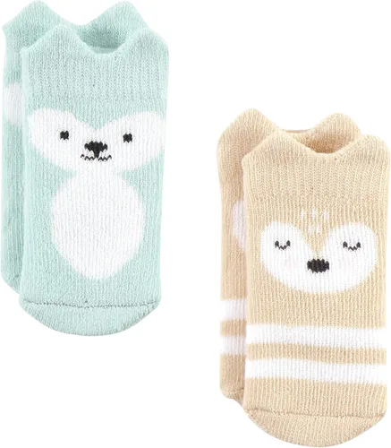 Vista 4 de Hudson Baby - Calcetines de algodón para recién nacidos y Terry para bebé niña