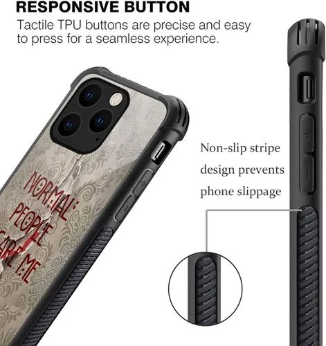 Vista 5 de CARLOCA Funda compatible con iPhone 14 Pro, diseño gráfico de identidad de American Horror Story, a prueba de golpes, antiarañazos, para iPhone 14