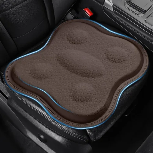 Vista 11 de Cojín de asiento de gel refrescante suave fino 18" x 17" con gel de Negro