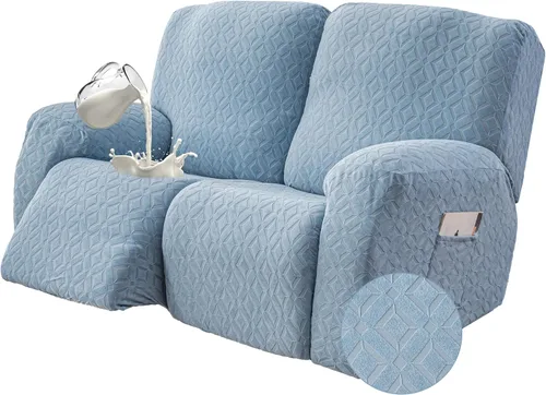 Vista 50 de Gennia Funda Impermeable para Silla Reclinable, Fundas Elásticas para Sofá Reclinable con Bolsillos, Fundas Lavables para Silla Reclinable Lazy Boy