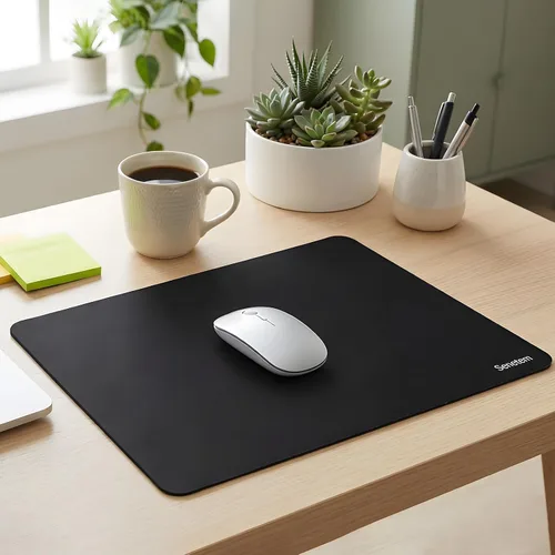 Vista 7 de Senetem Paquete de 4 alfombrillas de mouse para juegos ultra suaves, base de goma antideslizante, superficie lavable para mouse con cable e