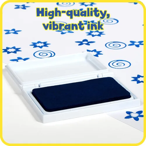 Vista 4 de READY 2 LEARN Almohadilla de sello perfumada para niños, arándano, azul, lavable, no tóxica, para sellos, resistente a la decoloración, para decorar