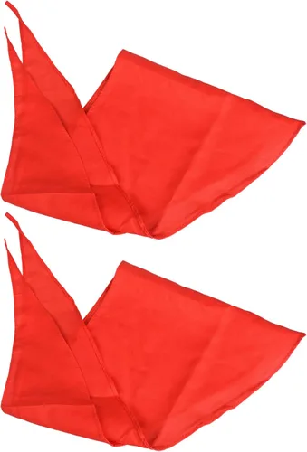 Vista 6 de Bluecell 2pcs rojo niños triángulo bufanda china Hong Ling Jin para jóvenes pioneros de China 39ft